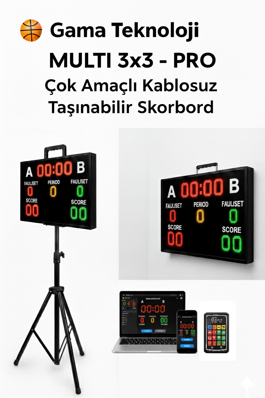 3x3 Basketbol Skorbordu